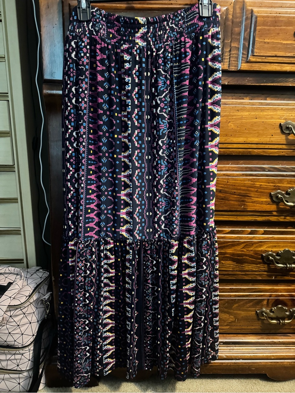 Women’s Knox Rose Maxi Skirt with Pink & Blue Accents